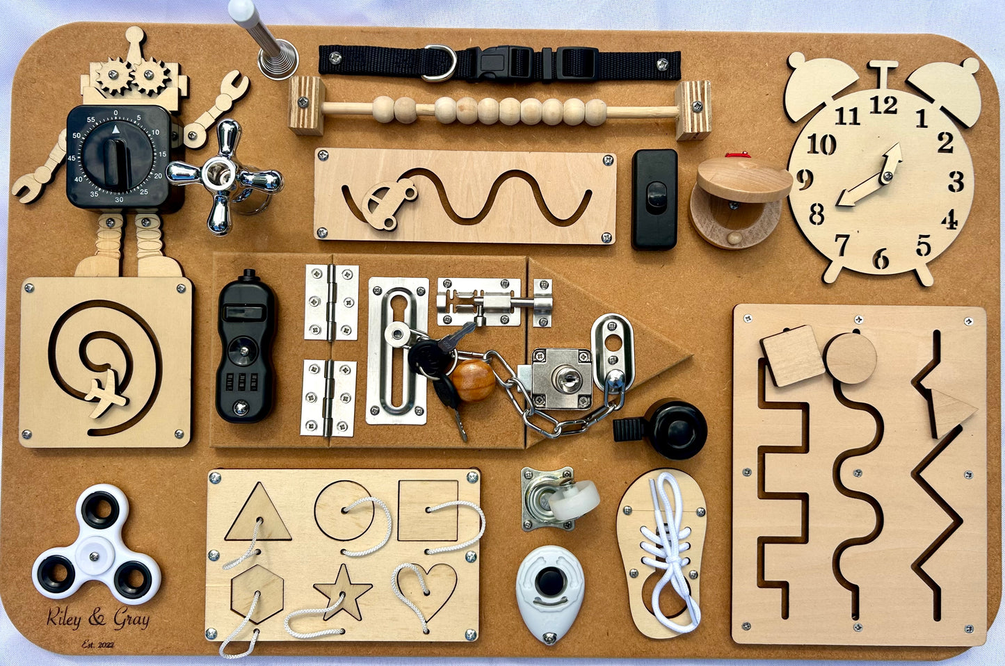 Riley & Gray Montessori Sensory Busy Board Large