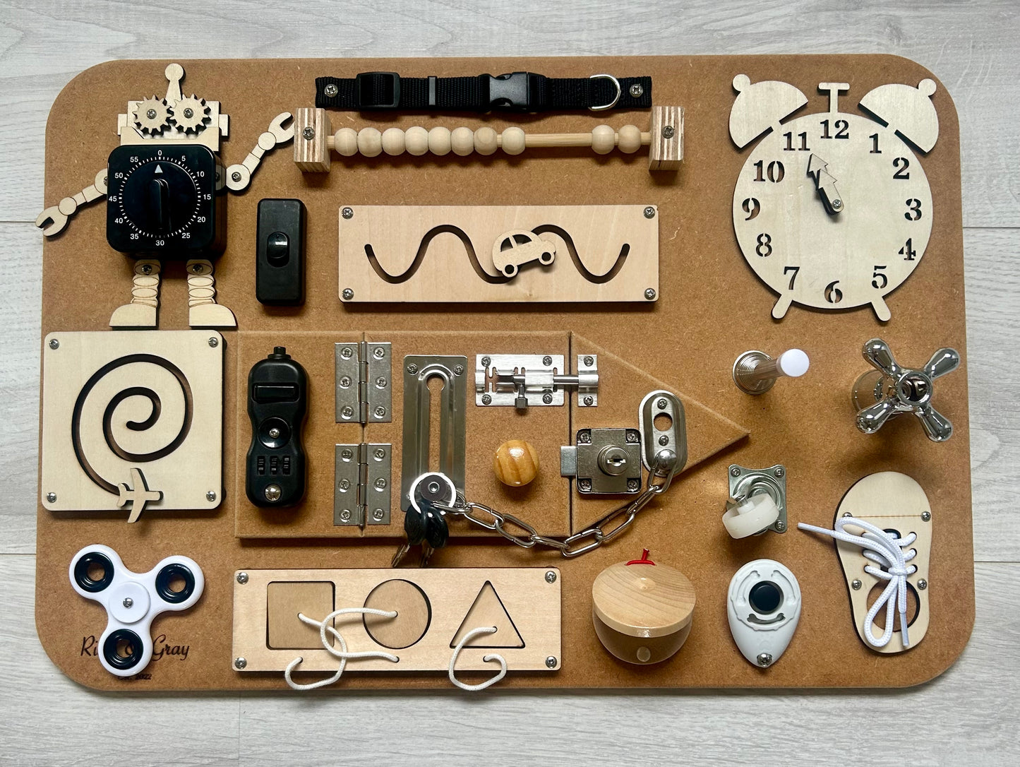 Riley & Gray Montessori Sensory Busy Board Medium