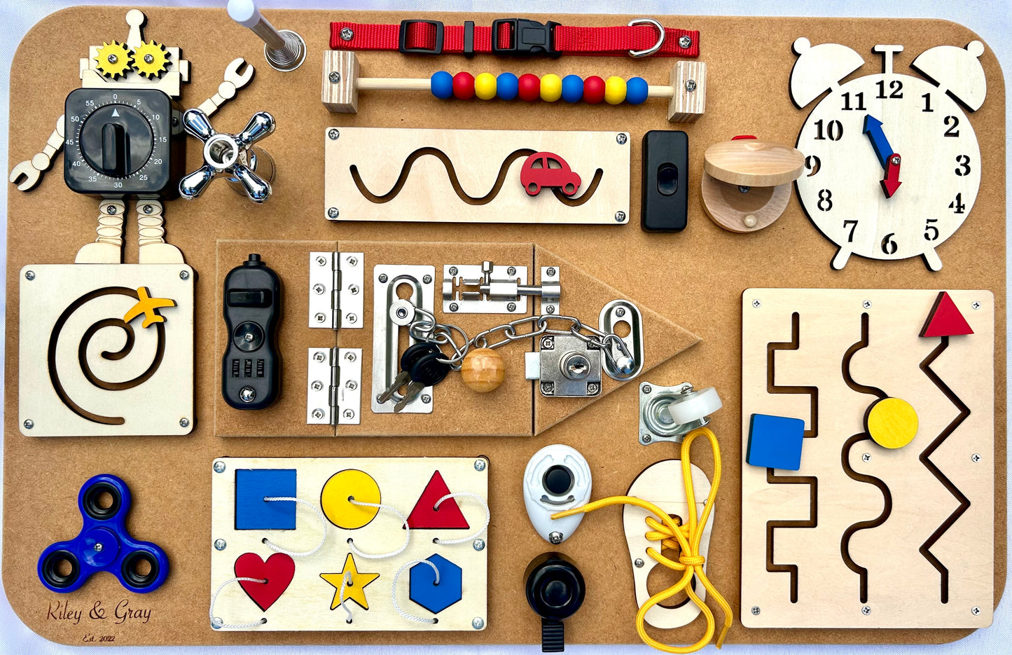 Riley & Gray Montessori Sensory Busy Board Large